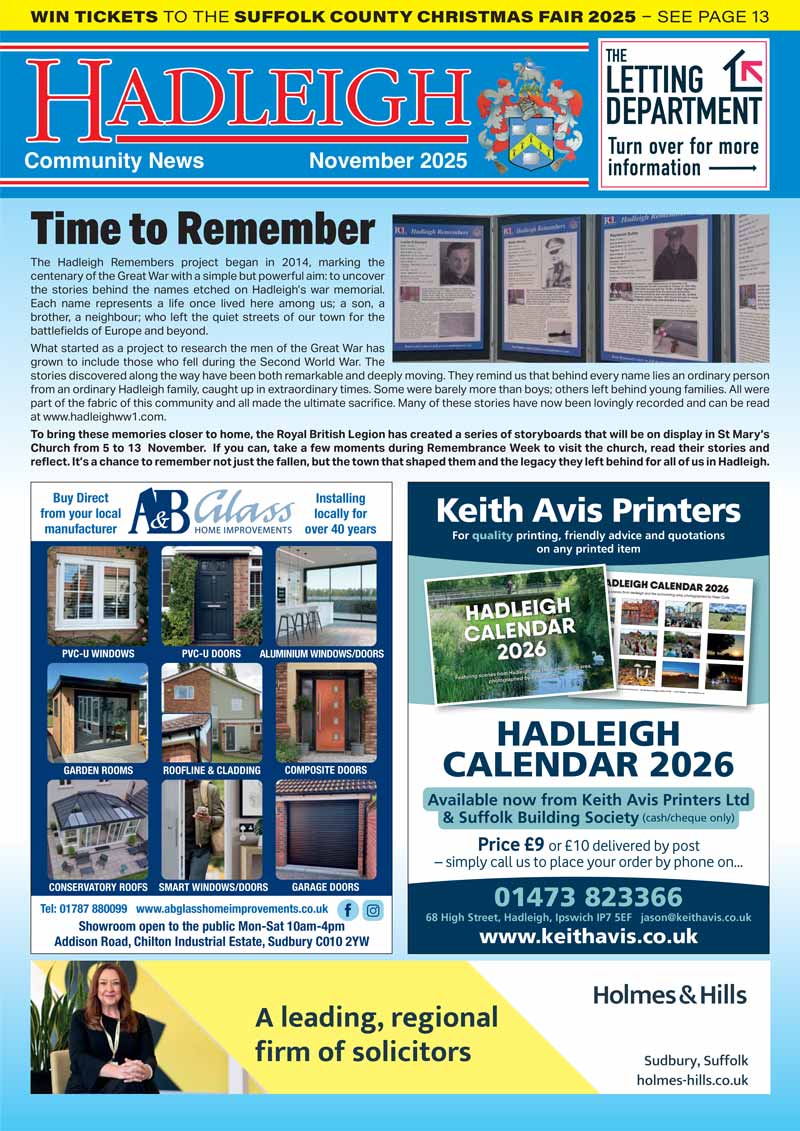 Hadleigh Community News Magazine Cover