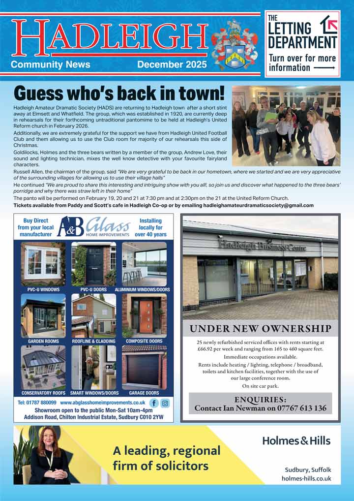 Hadleigh Community News Magazine Cover